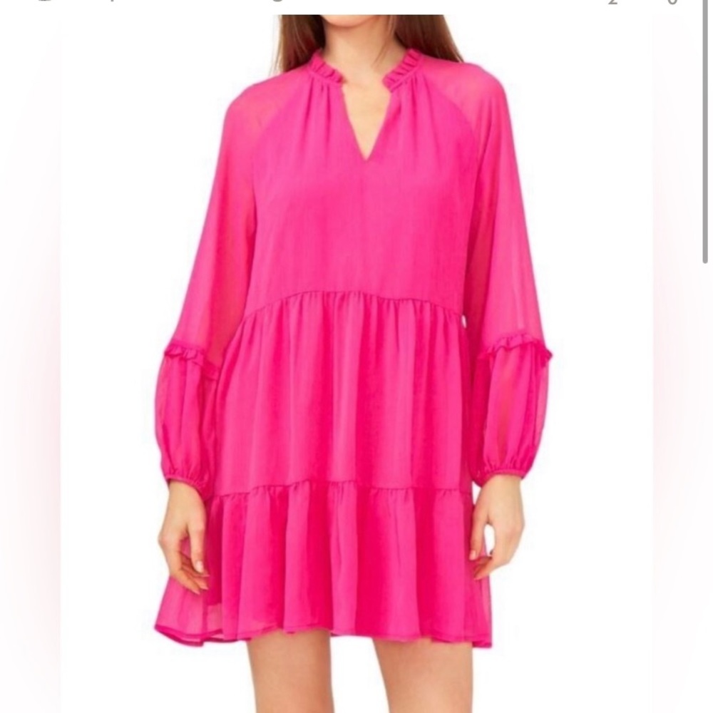 SALE!⭐️ 2 for $20 NWT Vince Camuto Tiered Dress Mini Pink! Lowest price!